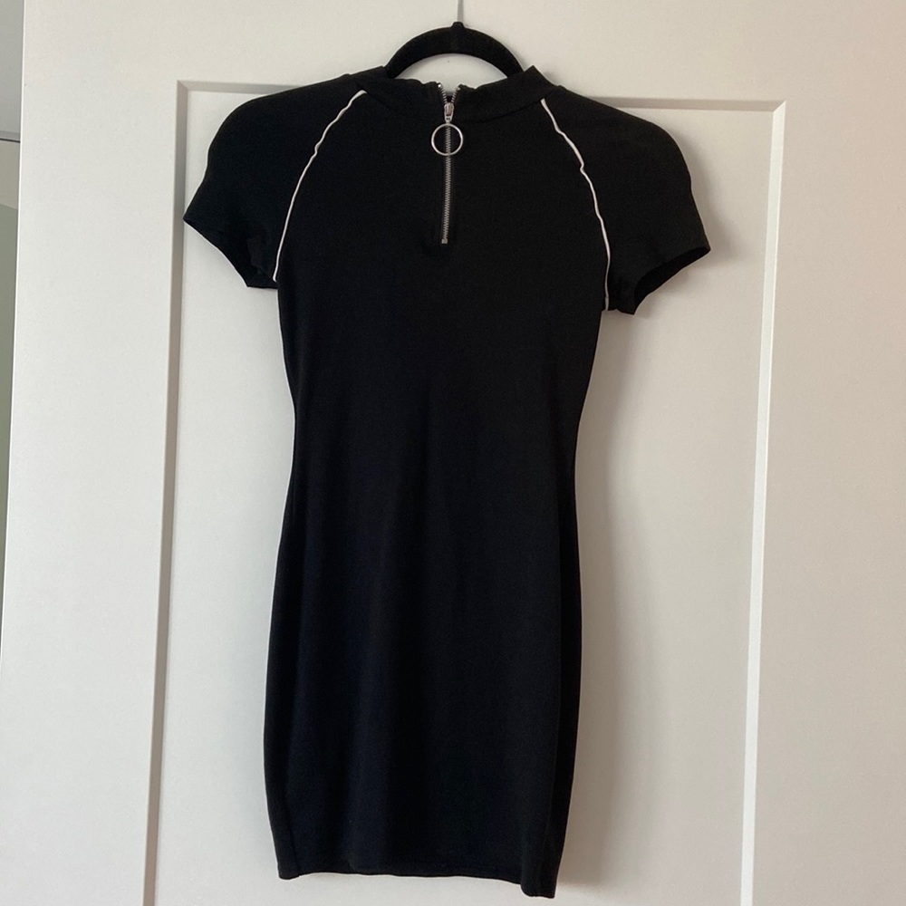 Black mini dress
